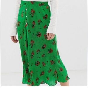 ASOS Floral Green Skirt